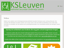 Tablet Screenshot of ksleuven.be